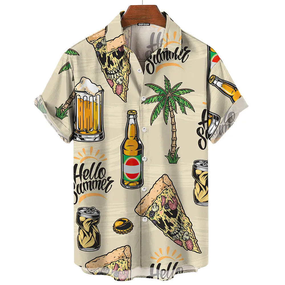 قميص هاواي رجالي صيفي بتصميم ك - مراجعة Vintage Hawaiian Floral Shirt وسعره