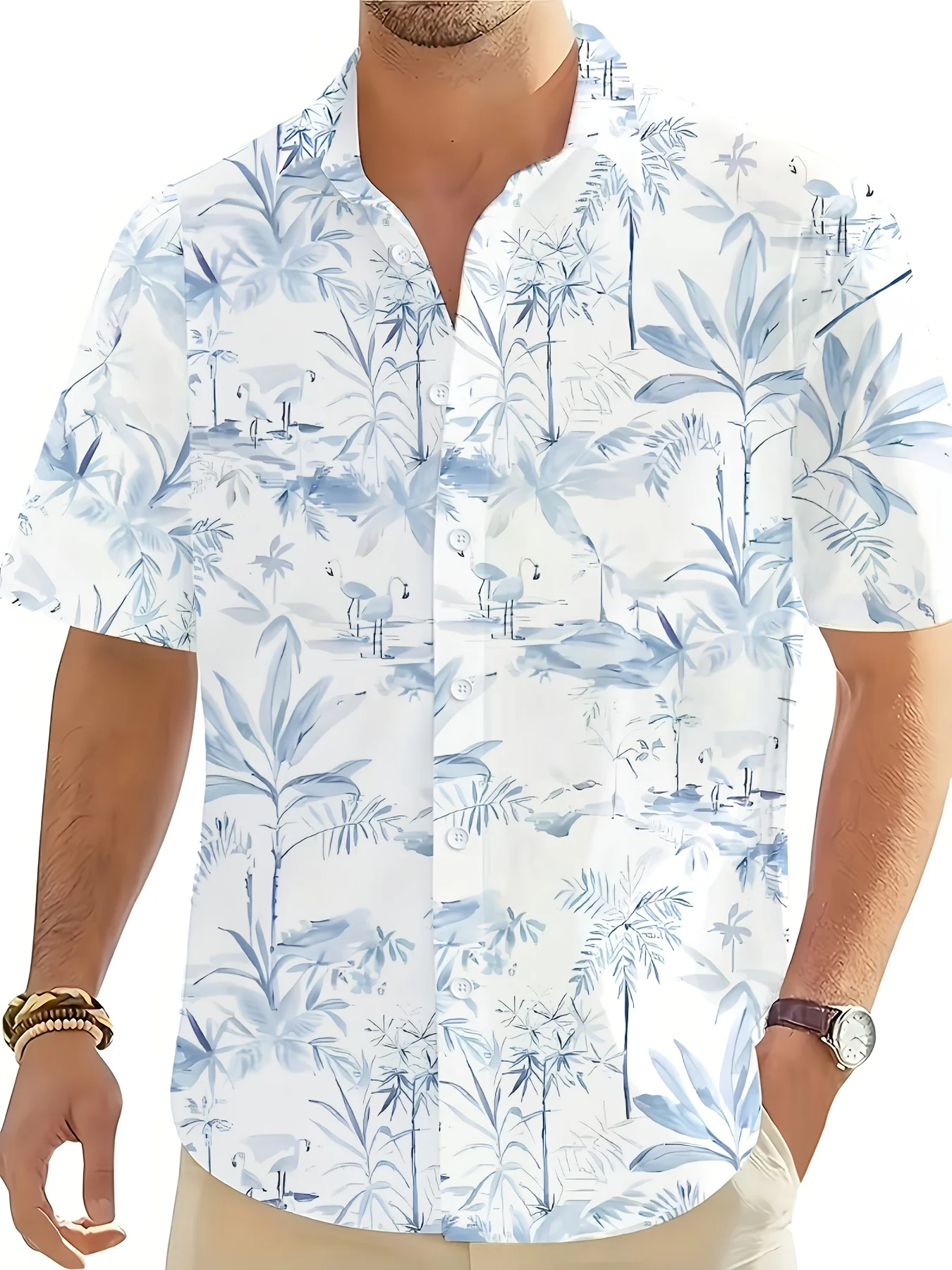 قميص هاواي رجالي متعدد الأنماط - مراجعة Vintage Hawaiian Floral Shirt وسعره