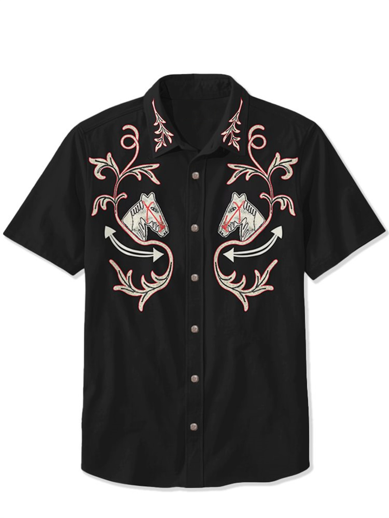 قميص رجالي بتصميم ريترو بأكمام - مراجعة Vintage Hawaiian Floral Shirt وسعره