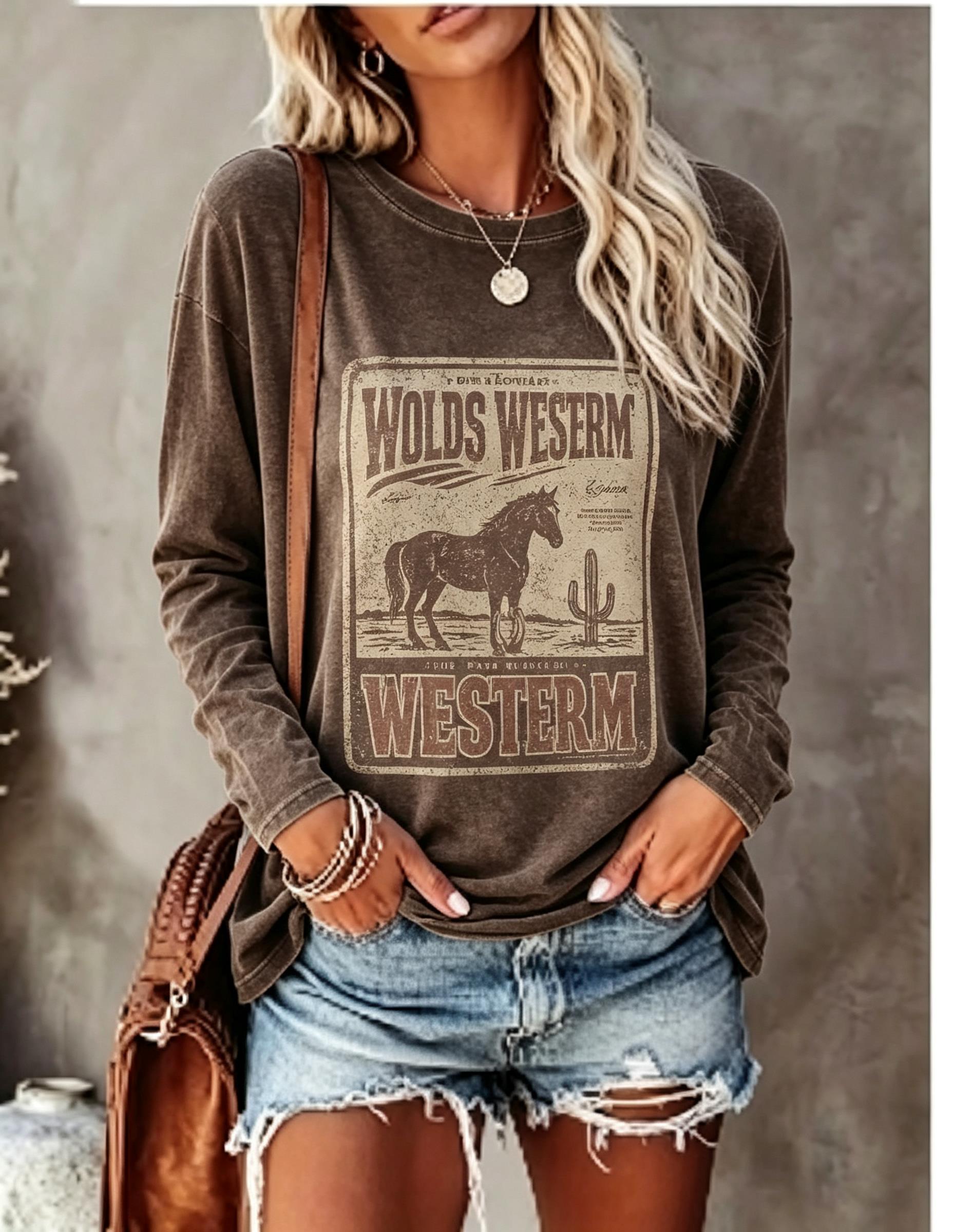 تي شيرت نسائي بأكمام طويلة، بت - مراجعة Shirts وسعره