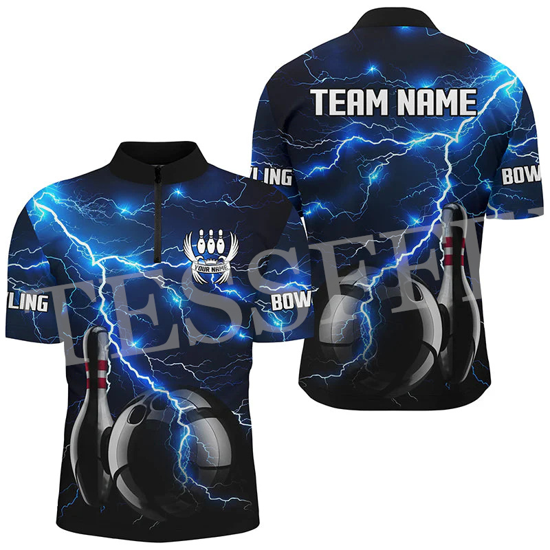اسم مخصص قميص بولو ، 3 دي برين - مراجعة Short Sleeve Bowling Shirt Retro وسعره